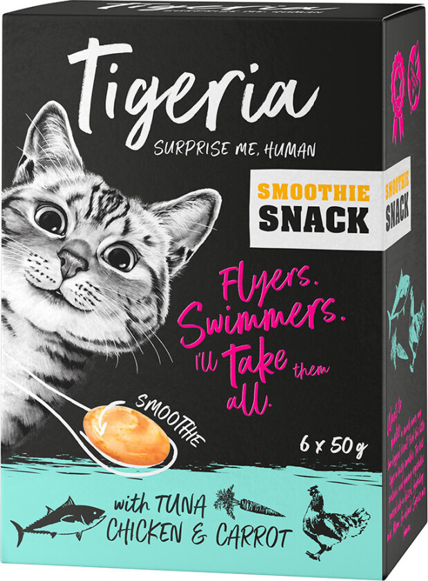 Smoothie Snack 6 x 50 g - Tunfisk, kylling og gulrot