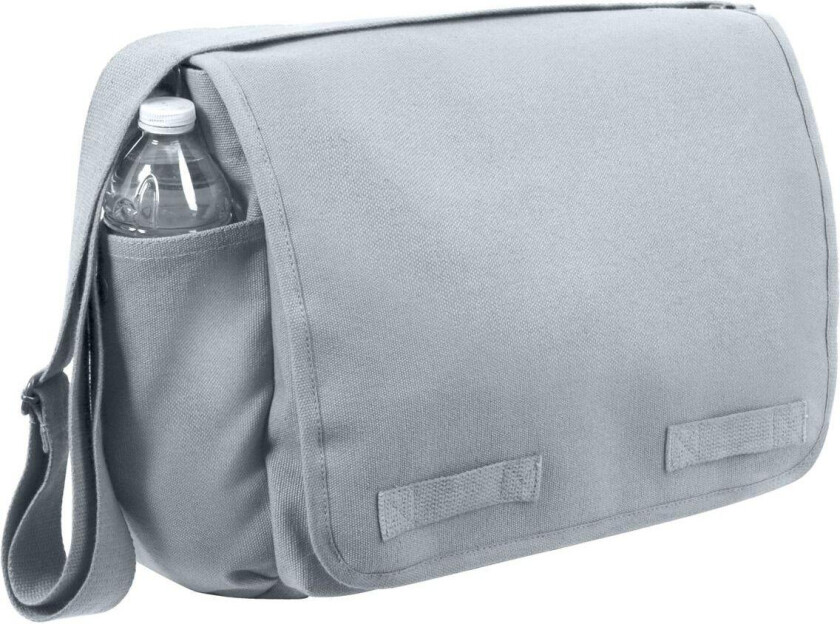 Canvas Messenger Shoulder Bag Grey