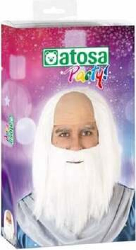 Parykk med skjegg 61028