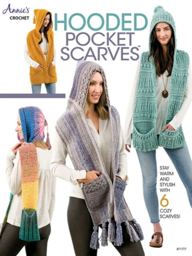 Hooded Pocket Scarves av Annie's Crochet