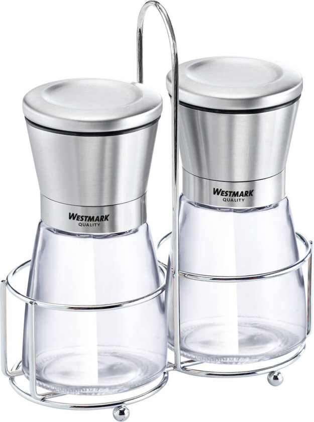 Salt og pepperkvern med bordstativ