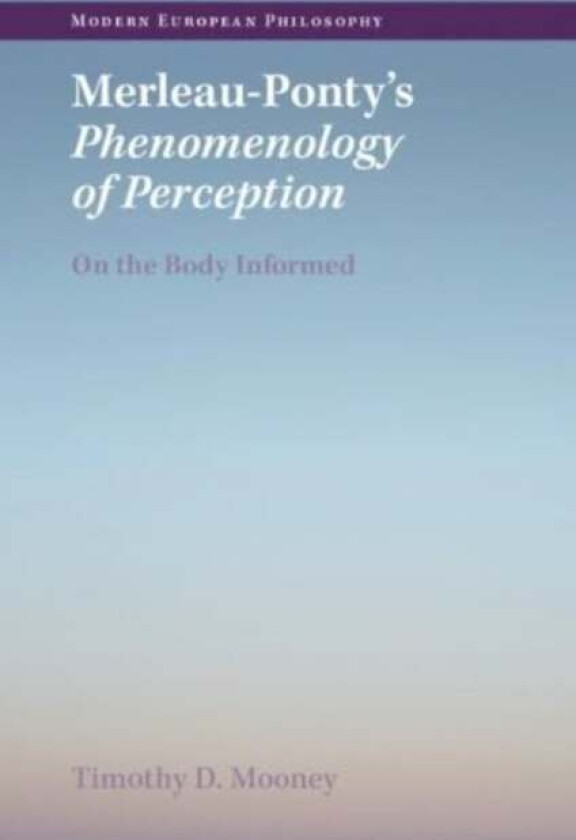 Merleau-Ponty'S Phenomenology Of Perception Av Timothy D. (University College Dublin) Mooney
