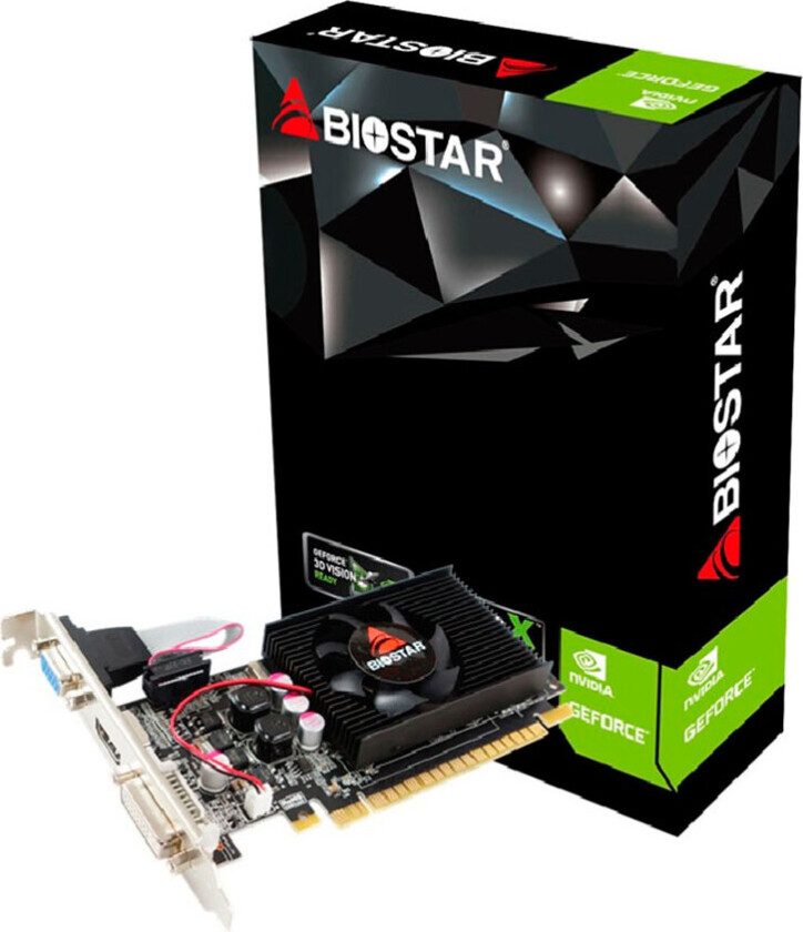 Bilde av Biostar VN2103NHG6 Ver. G210 - Grafikkort - GF 210 - 1 GB DDR3 - PCIe 2.0 x16 lavprofil - DVI, HDMI, VGA - boks