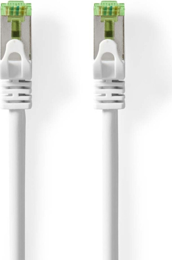 Bilde av CAT7 nettverkskabel | S/FTP | RJ45 Han | RJ45 Han | 10.0 m | Snagless | Rund | LSZH | Hvit | Konvolutt