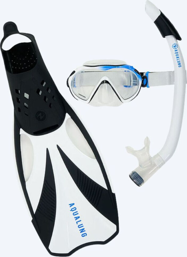 snorkelsett til voksne - Compass - Svart/hvit
