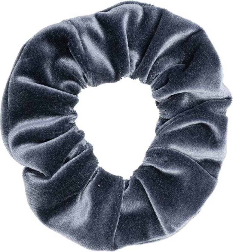 DARK Velvet Scrunchie Steel Blue