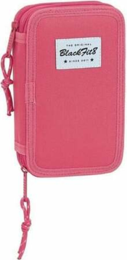 Dobbelt pennal BlackFit8 M854 Rosa 12,5 x 19,5 x 4 cm (28 deler)