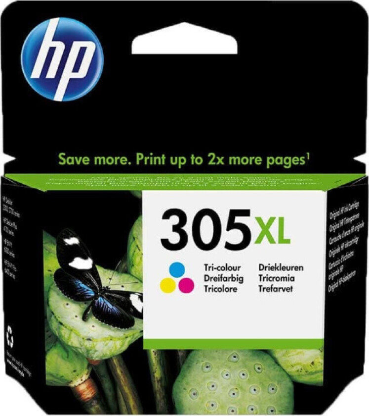 Originale Blekkpatroner HP 202 Flerfarget Cyan/Magenta/Gul