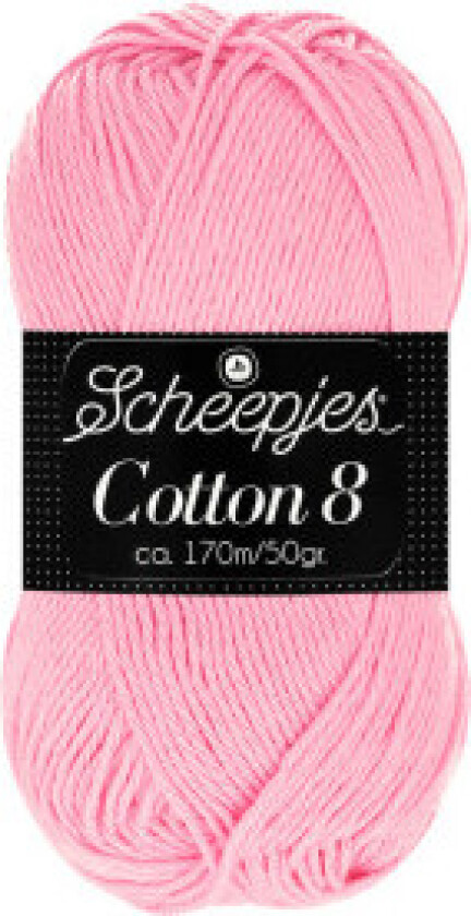 Cotton 8 Garn Unicolour 649 Fersken