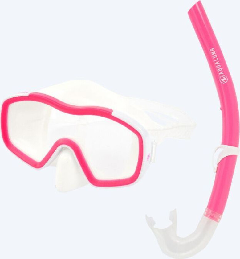 snorkelsett til barn (8-18) - Raccon Combo - Klar/rosa