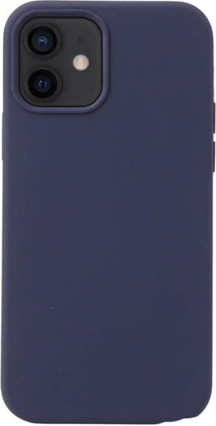 Liquid silikondeksel Apple iPhone 12 - Mørke blå