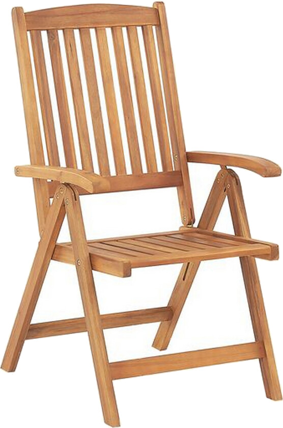 Sett med 2 Hagestoler Lys Akasietre UV-bestandig Rustikk Stil