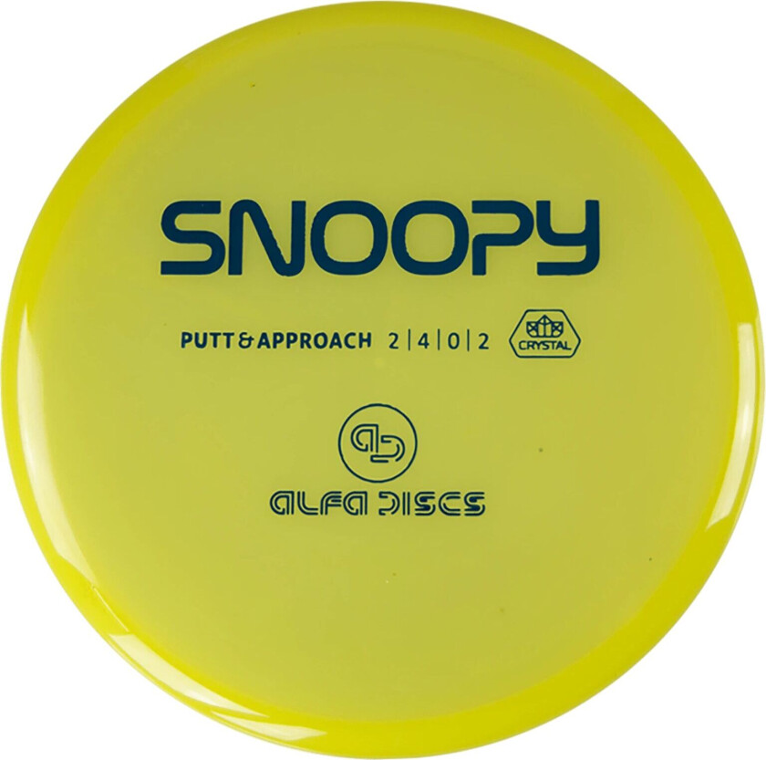 Crystal Line Putter Snoopy, putter frisbeegolf Yellow