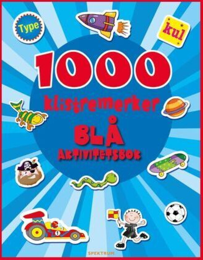 1000 klistremerker : blå aktivitetsbok