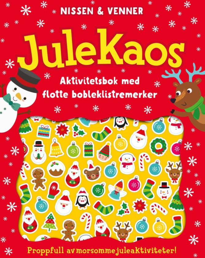 Julekaos : nissen & venner : aktivitetsbok med bobleklistremerker