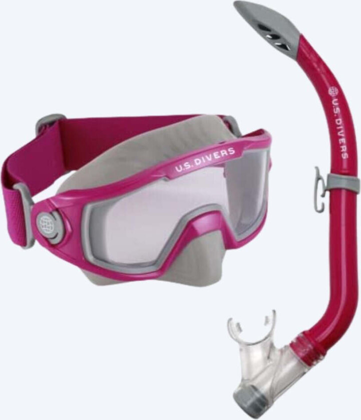 snorkelsett til barn (8-18) - Avila - Lyserosa/grå