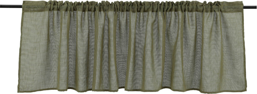 Kaya gardin 1 stk., kafégardin, hettegardin, kjøkken gardin 55x250cm grønn.