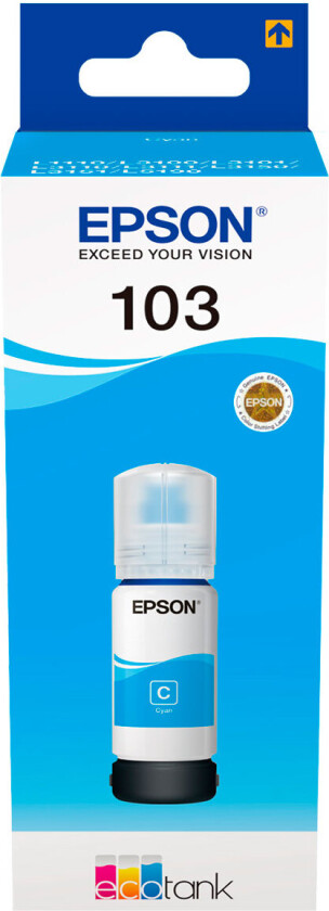 103 - cyan - ink refill - Blekkrefill Blå