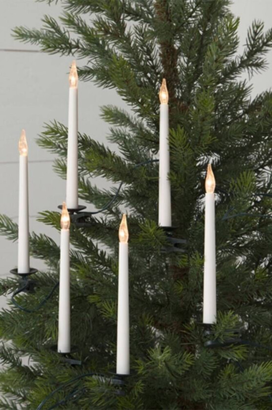 juletrebelysning LED Matt hvit hvit
