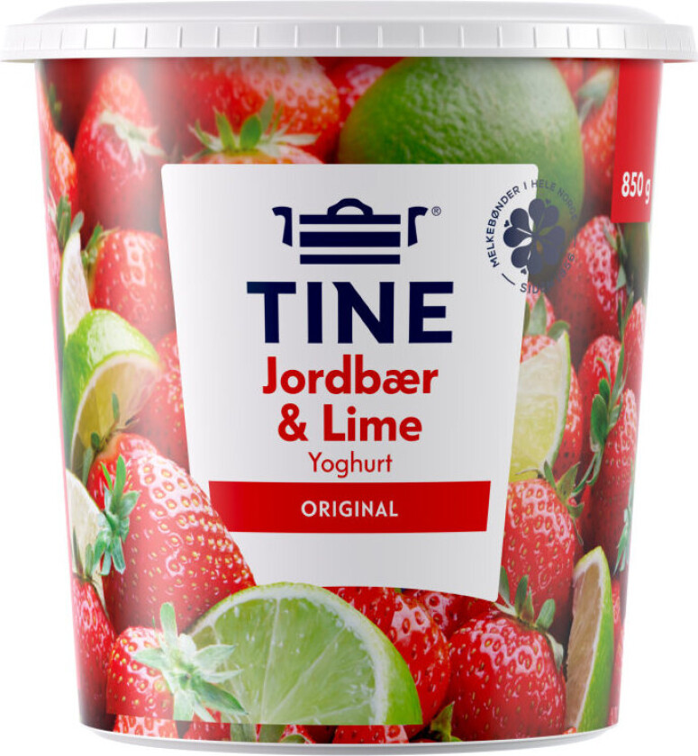 Yoghurt Jordbær & Lime 850g