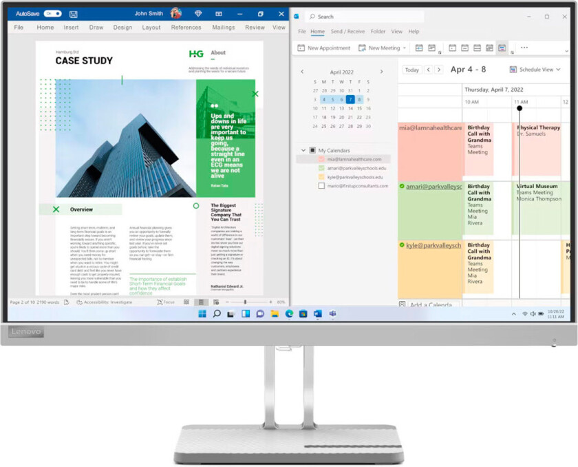 25" Lenovo L25e-40 - 1920x1080 - VA - 4 ms - Skjerm