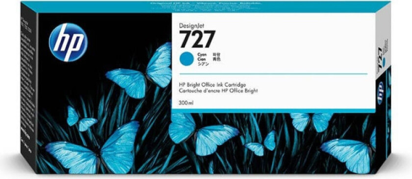 Hp Blekk Cyan 727 300ml - Dj 1530