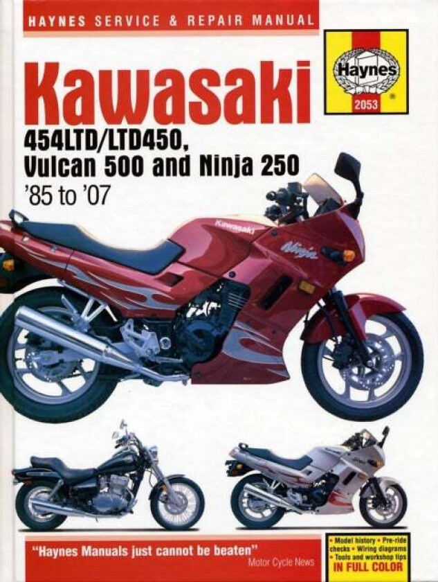 Kawasaki 454 Ltd, Vulcan 500 & Ninja 250 (85 -07) av Haynes Publishing