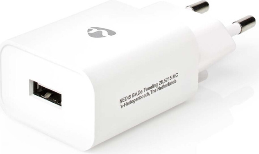vegg lader | 12 W | Hurtigladefunksjon | 1x 2.4 A A | Antall utganger: 1 | USB-A | Ingen Kabel Inkludert | Single Voltage Output