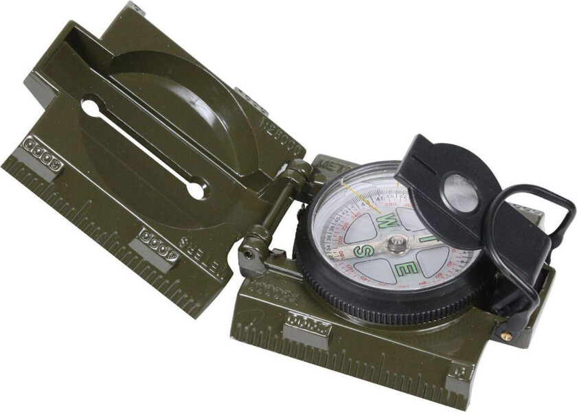 Military Marching Compass with LED Light Olive