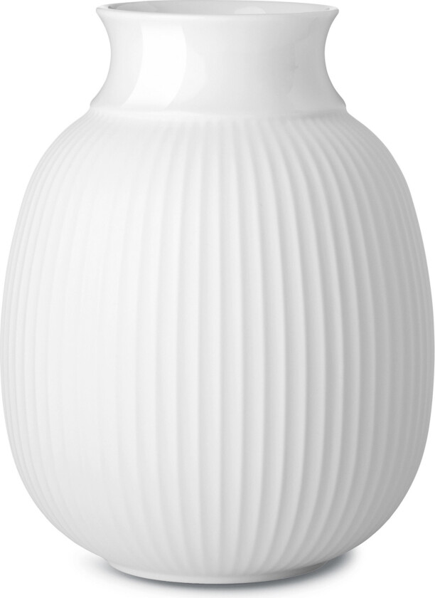 Lyngby Curve vase 12 cm Hvit