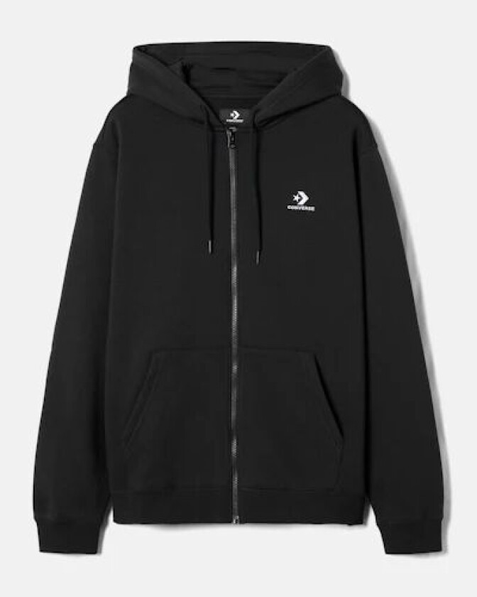 Sort zip-hettegenser Blå Male L