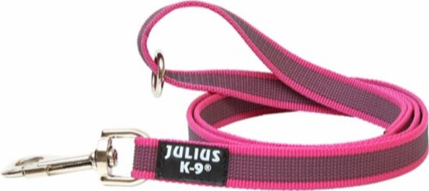 Bilde av C&G - Super-grip leash rosa/grey 20mm/1.0m with handle