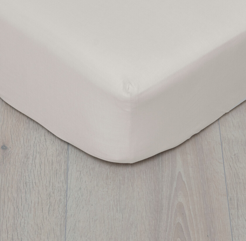 Formsydd laken bomull lys beige