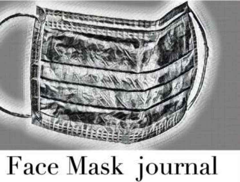 Face Mask themed Blank Journal sir Michael designer av Sir Michael Huhn, Michel Huhn
