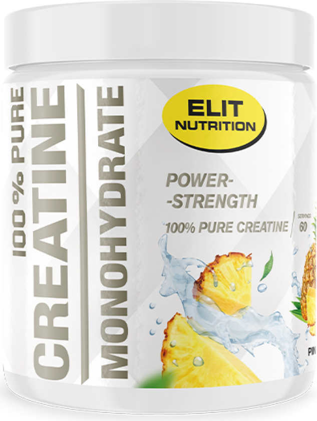 ELIT 100% Pure Creatine monohydrate, 300 g, Pineapple