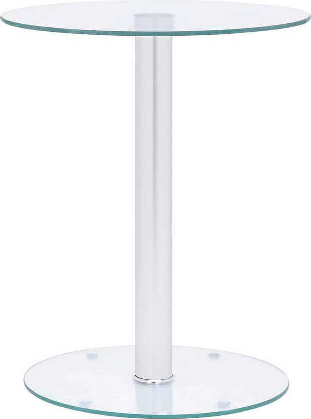 Salongbord gjennomsiktig 40 cm herdet glass