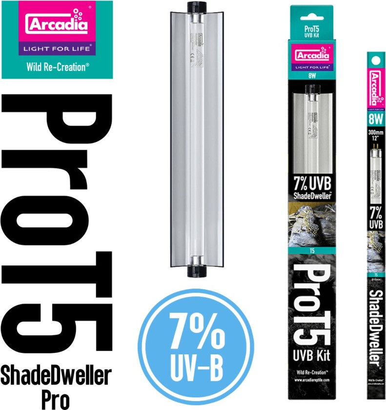 ProT5 UVB Kit ShadeDwellerPro 7% 8w