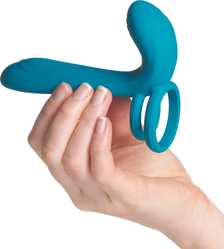 Fjernstyrt Vibratorring Par - Blå