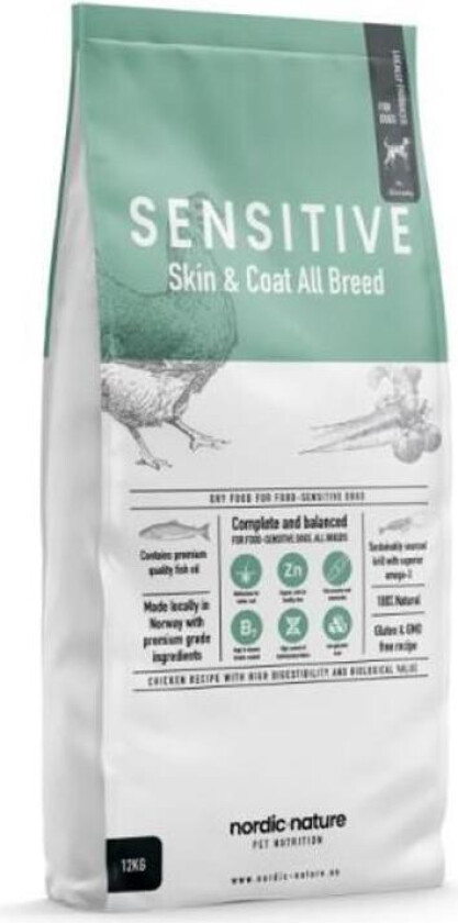 Sensitiv Skin & Coat Tørrfôr til hund 12 kg