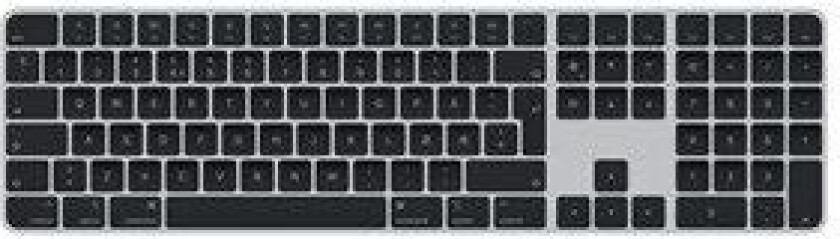 Magic Keyboard with Touch ID and Numeric Keypad for Mac models with silicon - Black Keys - Norwegian