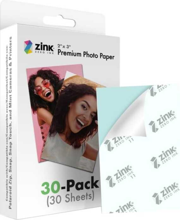ZINK Zero-Ink fotopapir 2” x 3” (30-pk.)