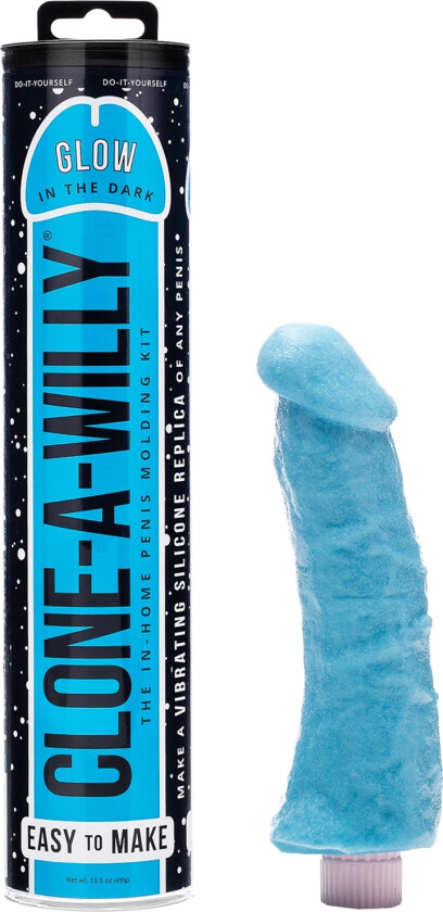 DIY Homemade Dildo Clone Kit Glow In The Dark Blue - Blå