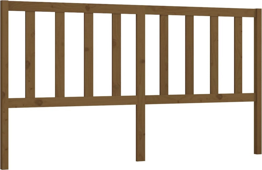 Sengegavl honningbrun 206x4x100 cm heltre furu