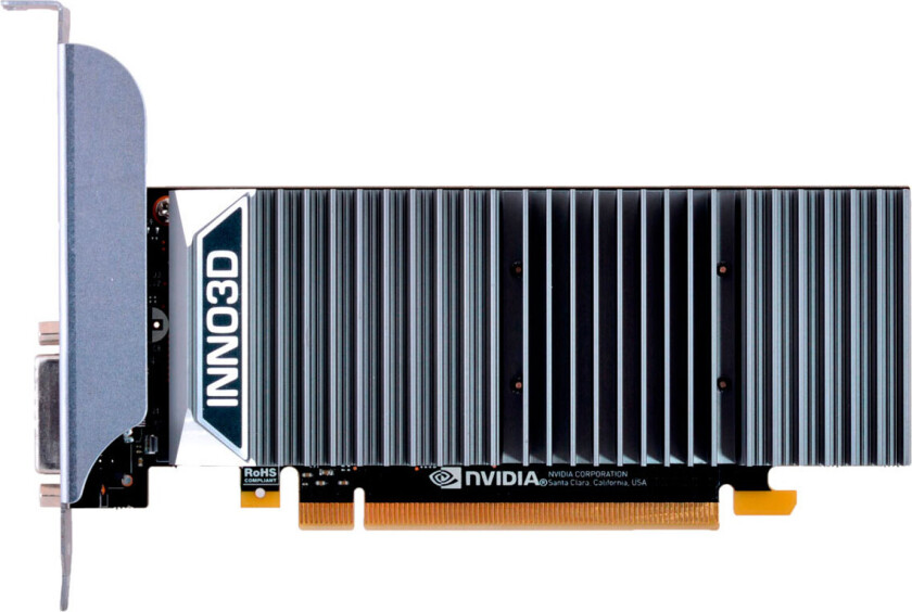 InnoVISION Inno3D GeForce GT 1030 0dB - Grafikkort - GF GT 1030 - 2 GB GDDR5 - PCIe 3.0 x16 - DVI, HDMI - uten vifte