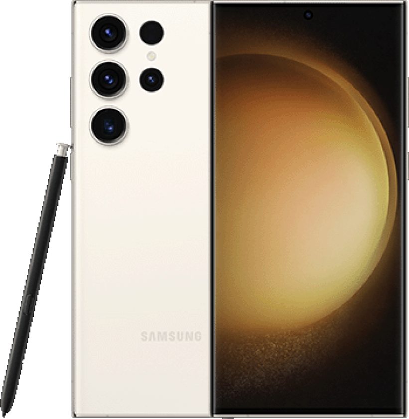 Galaxy S23 Ultra, 256GB Kremhvit