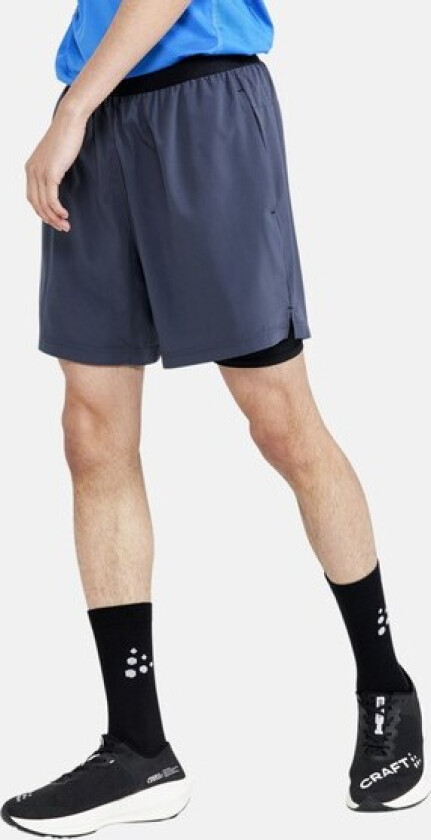 Men's Adv Charge 2-In-1 Stretch Shorts Asphalt M, Asphalt