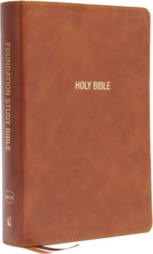 NKJV, Foundation Study Bible, Large Print, Leathersoft, Brown, Red Letter, Comfort Print av Thomas Nelson