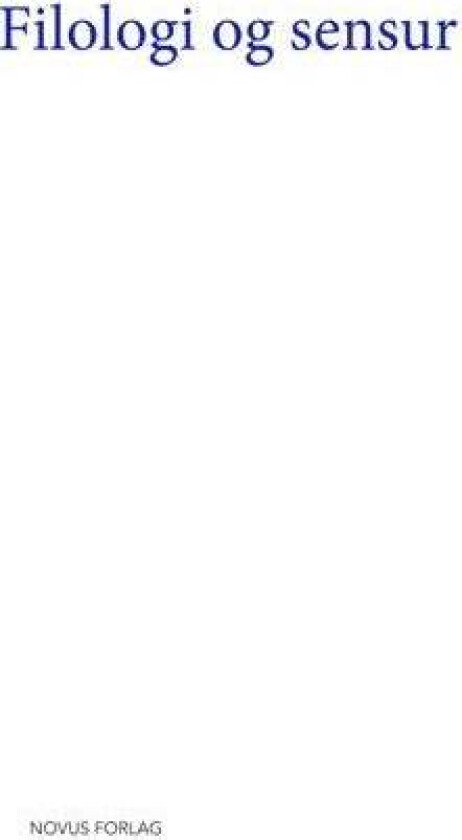 Filologi og sensur