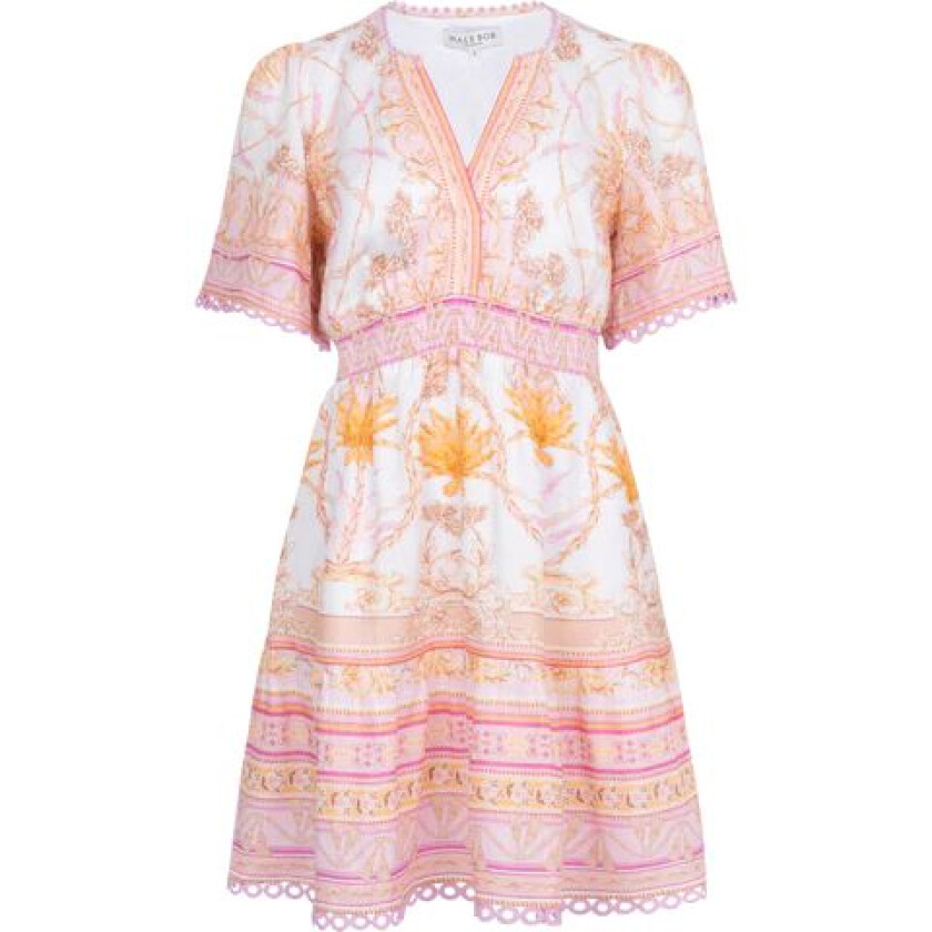 Callie Linen Dress - Pink XS
