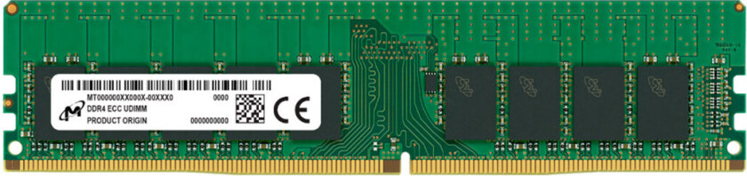 Micron - DDR4 - modul - 32 GB - DIMM 288-pin - 3200 MHz / PC4-25600 - CL22 - 1.2 V - ikke-bufret - ECC